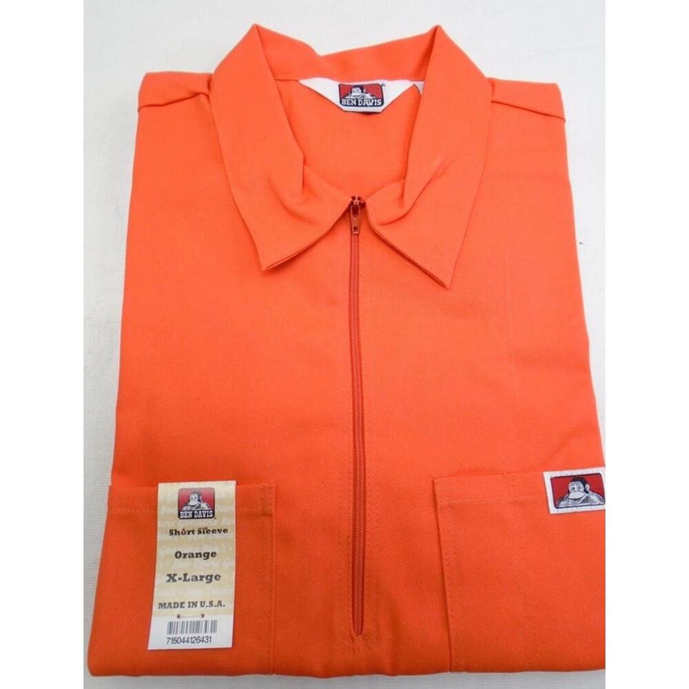 Ben Davis Short Sleeve Solid 1/2 Zip Shirt NWT